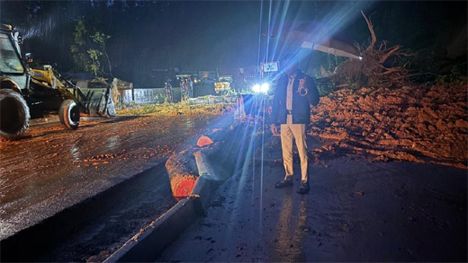 Landslide near Shirady ghat